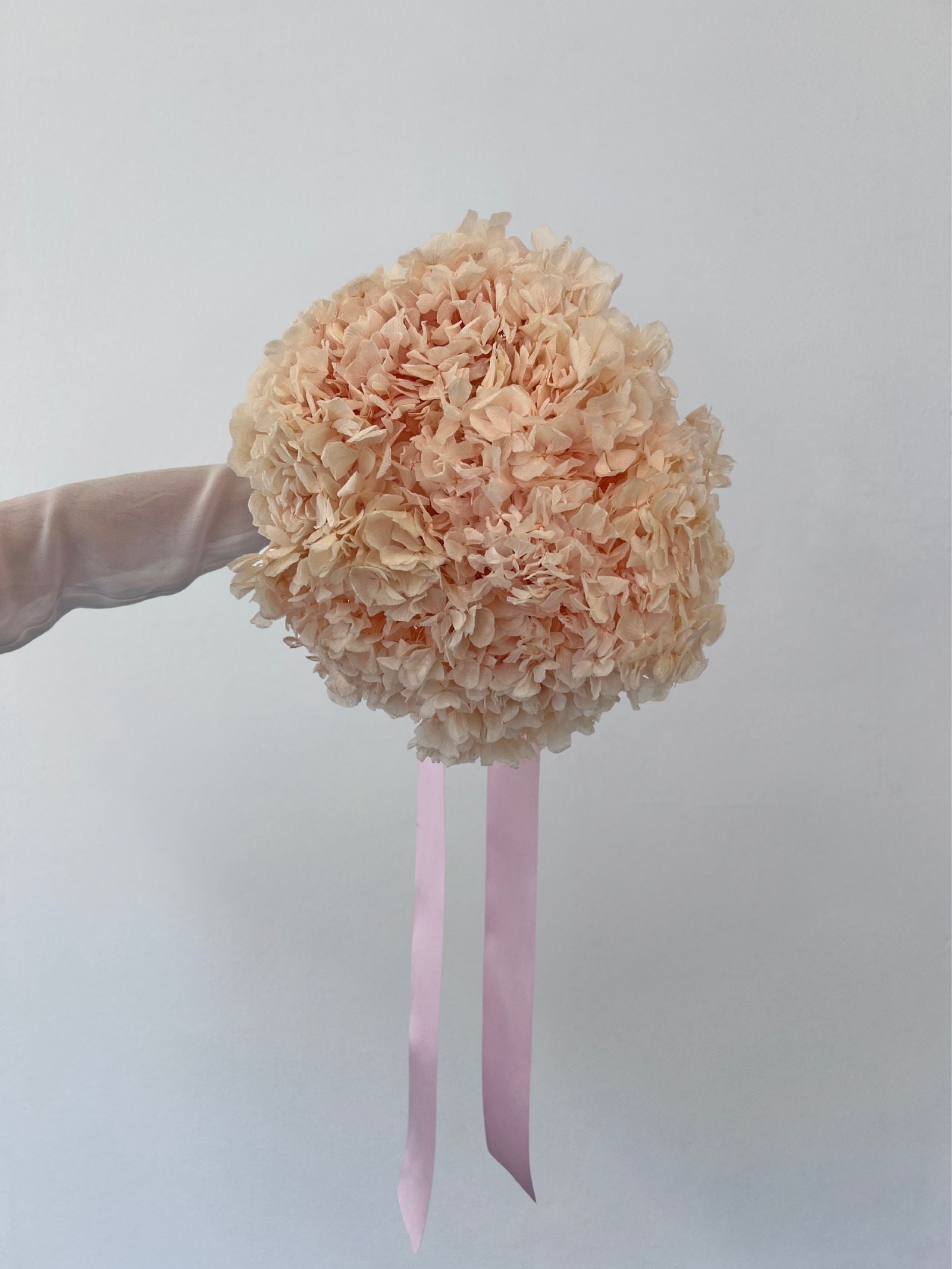 Cashmere – Peachy Light Pink Preserved Hydrangea Bouquet – Classic