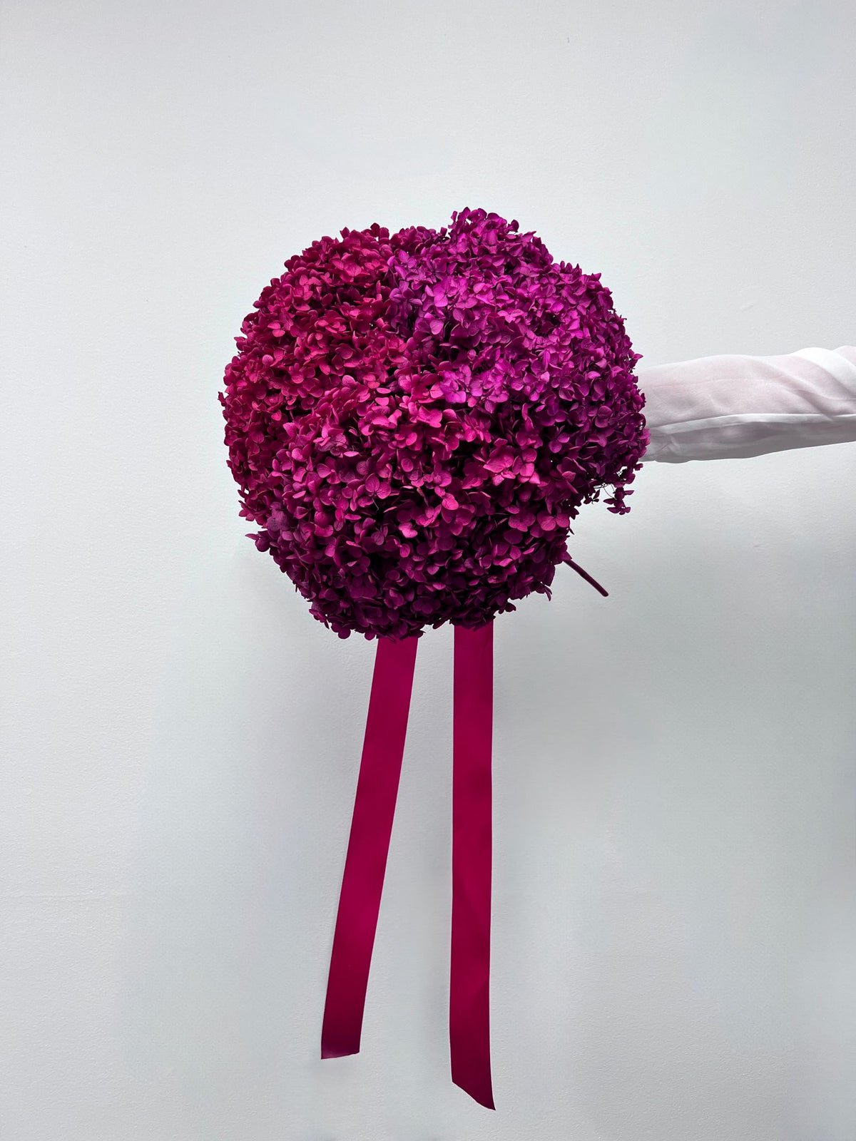 Berry Bliss – Tricolor Purple Preserved Hydrangea Bouquet – Classic