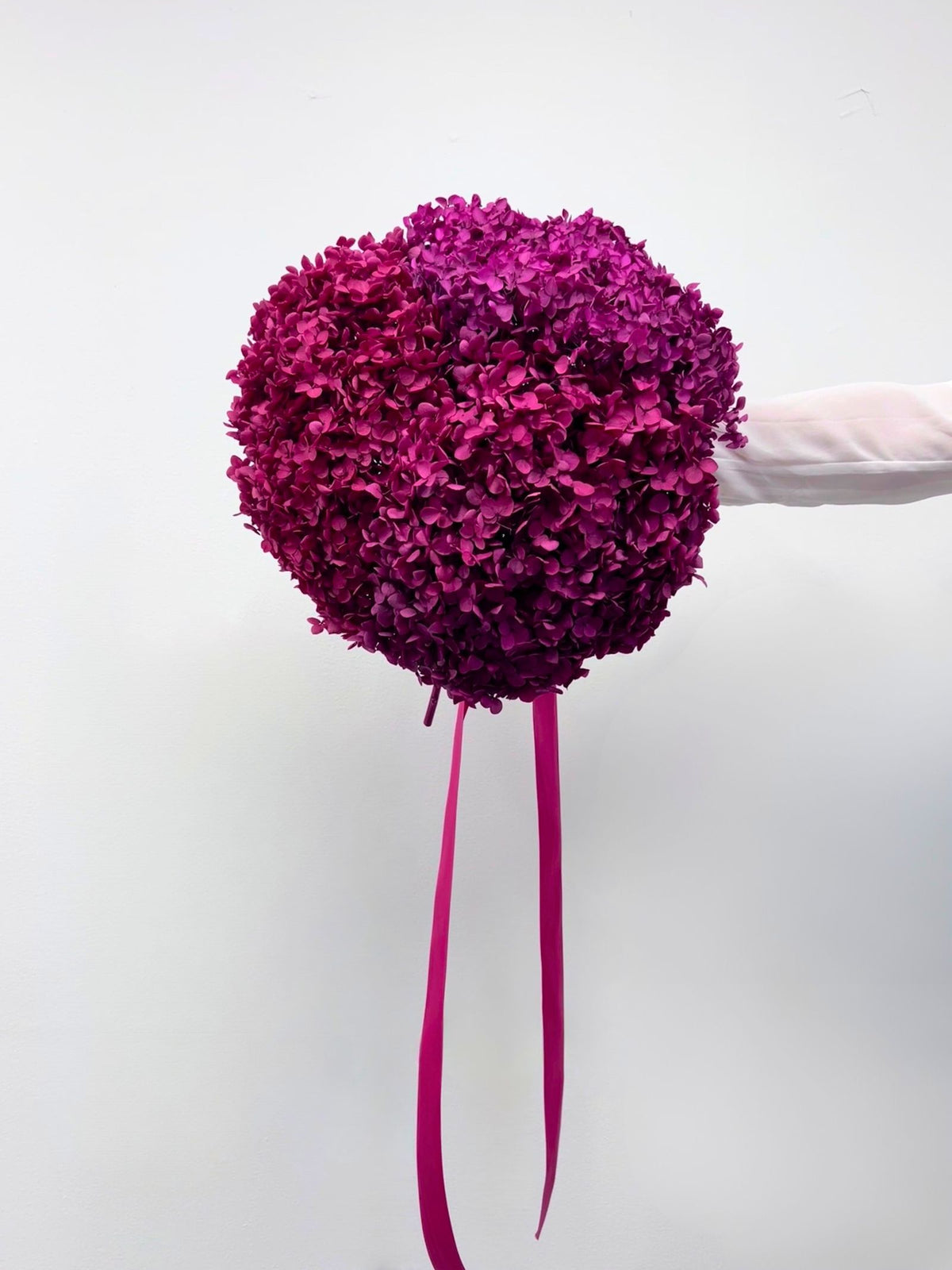 Berry Bliss – Tricolor Purple Preserved Hydrangea Bouquet – Classic