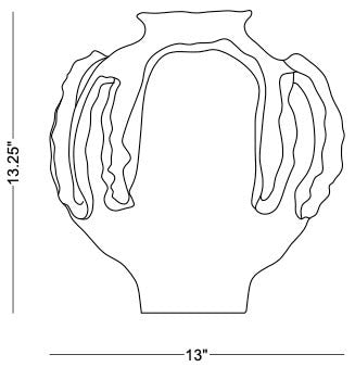 Technical drawing: Basel Large Vase