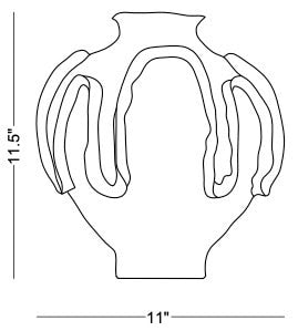 Technical drawing: Basel Small Vase
