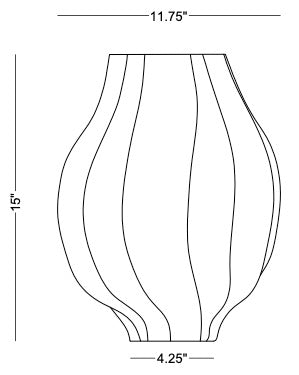 Technical drawing: Callie Large Vase