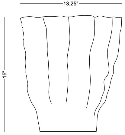 Technical drawing: Demitra Vase