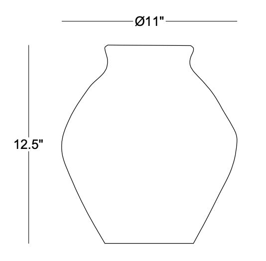 Technical drawing: Donna Vase