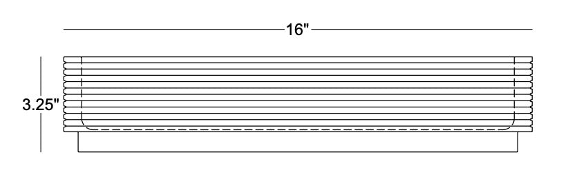 Technical drawing: Lisette Decorative Bowl