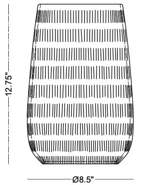 Technical drawing: Marilyn Vase