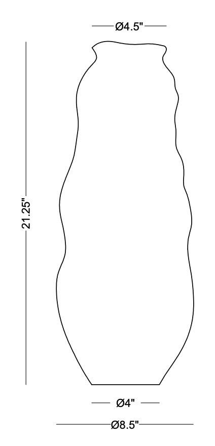 Technical drawing: Maya Large Vase
