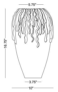 Technical drawing: Noelle Vase