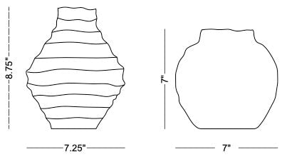 Technical drawing: Salta Vase Set