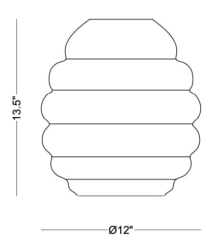 Technical drawing: Tristan Vase