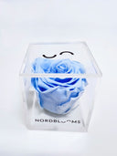 The Crystal Rose – Single Eternity Rose in Acrylic – Crystal Blue – Classic