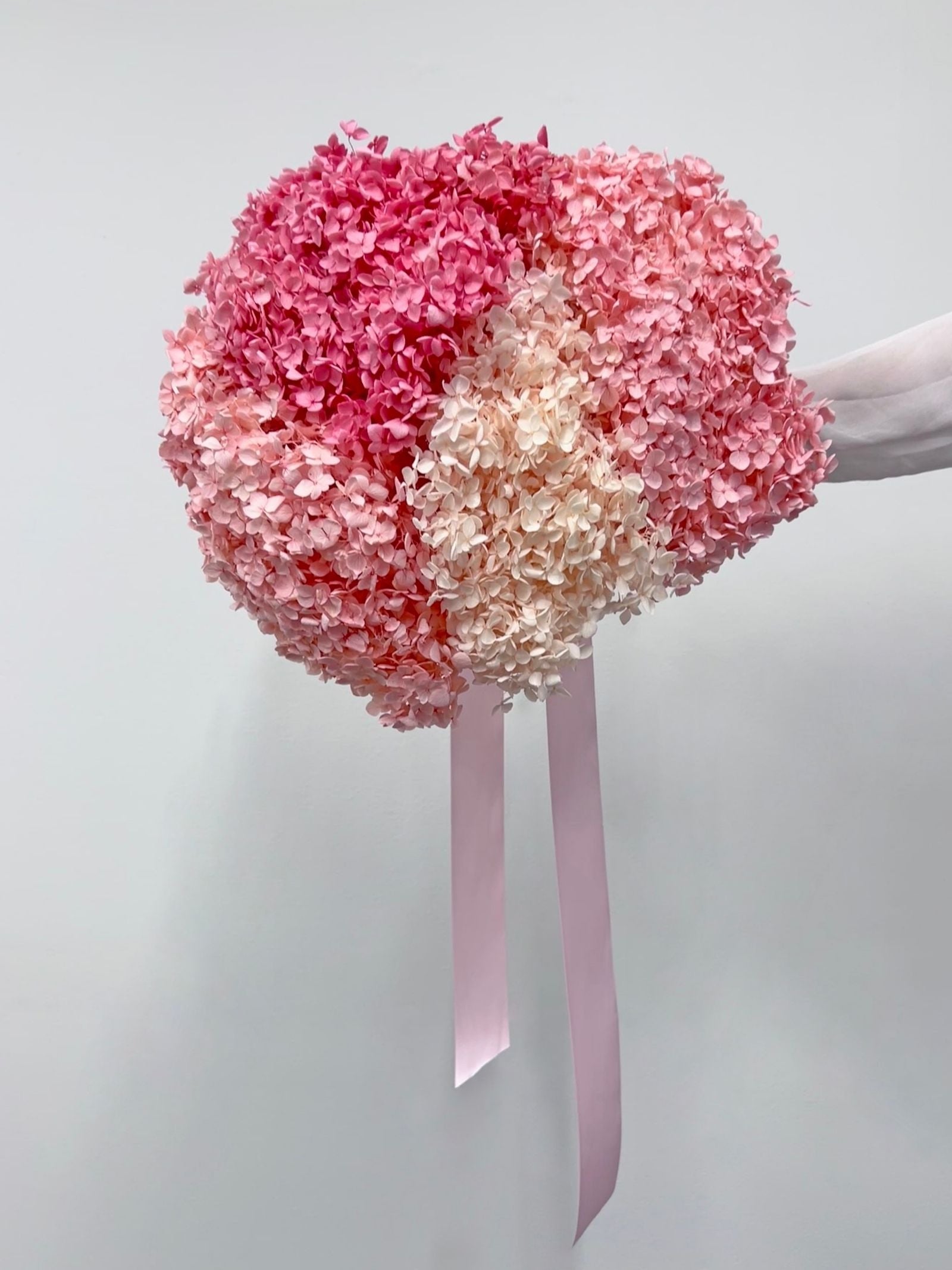 Pink Ballet Slippers β Shades of Pink Preserved Hydrangea Bouquet β Classic