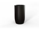 Lisbon Tall Round Tapered Planter in Matte Black