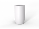 Lisbon Tall Round Tapered Planter in Matte Bright White