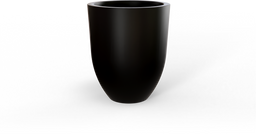 Valencia Tall Round Tapered Planter in Matte Black