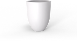 Valencia Tall Round Tapered Planter in Matte Bright White