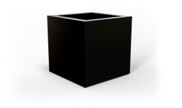 Montroy Cube Planter in Matte Black