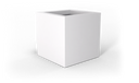 Montroy Cube Planter in Matte Bright White