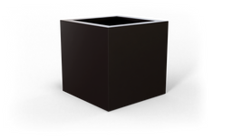 Montroy Cube Planter in Matte Charcoal