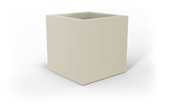 Montroy Cube Planter in Satin Beige