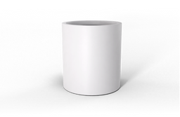 Rio Grande Cylinder Planter in Matte Bright White