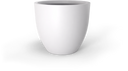 Wannsee Extra Large Round Planter in Matte Bright White