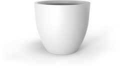 Wannsee Extra Large Round Planter in Matte Bright White