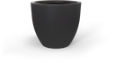 Wannsee Extra Large Round Planter in Matte Charcoal