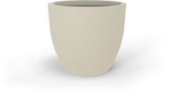 Wannsee Extra Large Round Planter in Satin Beige