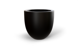 Alzira Bowl Planter in Matte Black