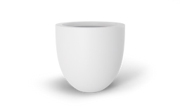 Alzira Bowl Planter in Matte Bright White