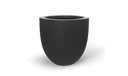 Alzira Bowl Planter in Matte Charcoal