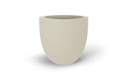 Alzira Bowl Planter in Satin Beige