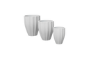 Alicante Fluted Round Planter in its three sizes