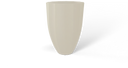 Alicante Fluted Round Planter in Satin Beige