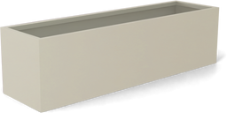 Monaco Rectangle Planter in Satin Beige