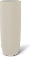 Saint Tropez Bullet Round Planter in Satin Beige