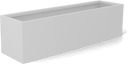 Monaco Rectangle Planter in Matte Bright White