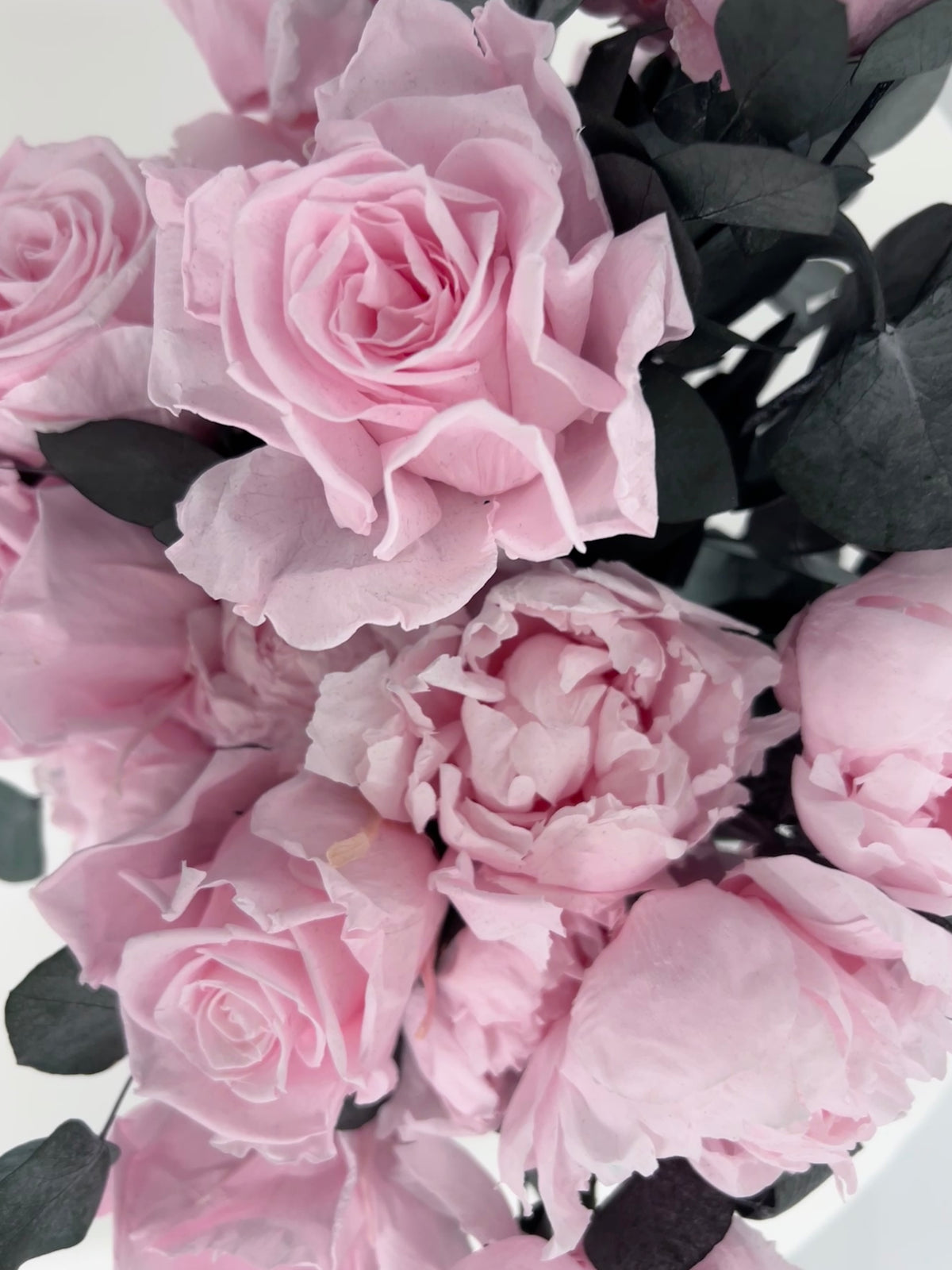 MONIQUE – PRESERVED ROSE & PEONY VASE ARRANGEMENT – LUXE | VALENTINE’S SPECIAL