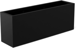 Miami Rectangular Planter in Matte Black