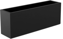 Miami Rectangular Planter in Matte Charcoal