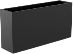 Hollywood Rectangular Planter in Matte Charcoal