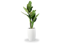 Lisbon Tall Round Tapered Planter with plants