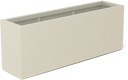 Miami Rectangular Planter in Satin Beige