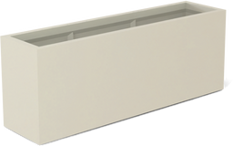 Miami Rectangular Planter in Satin Beige