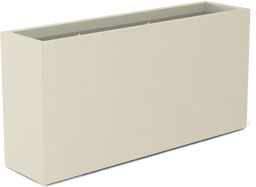Hollywood Rectangular Planter in Satin Beige