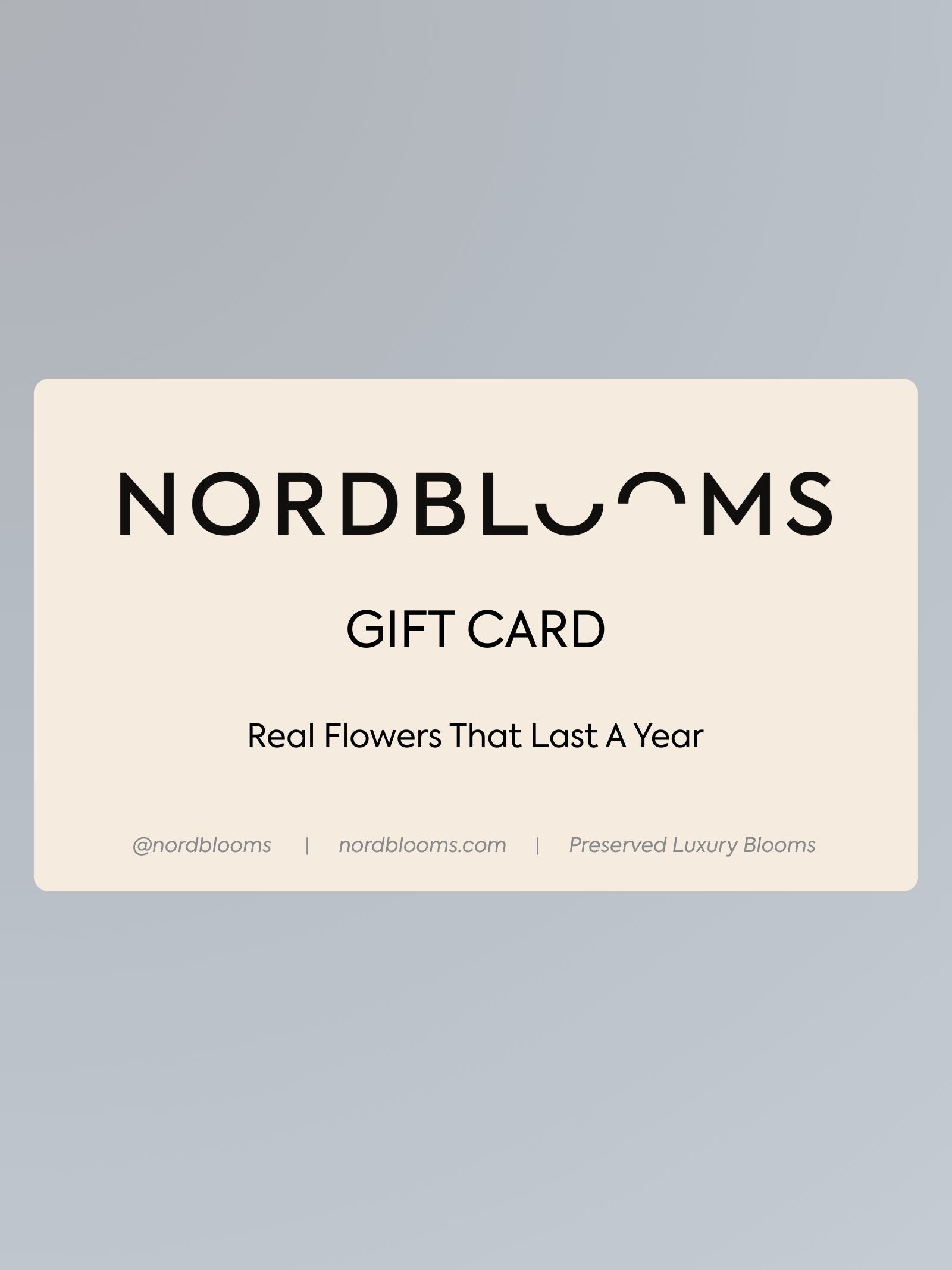 Nordblooms Gift Cards β Elegant Gifting Made Simple