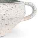 Close-up of the Alyssa Decorative Bowl’s gray ceramic surface