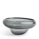 Antal Bowl in smoky gray glass
