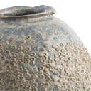 Close-up of the Briar Vase’s light blue ceramic surface